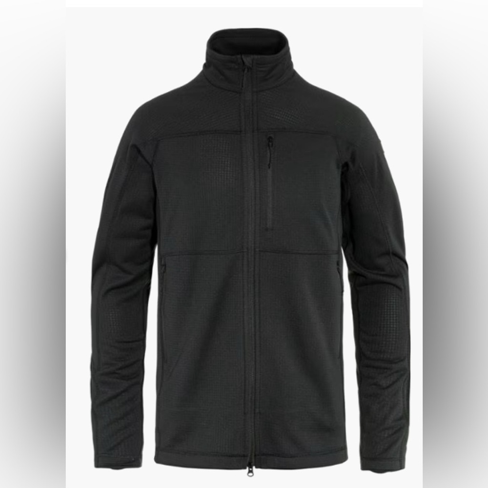 FJALL RAVEN Abisko Fleece Lightweight Hooded Jacket Black Men's Large